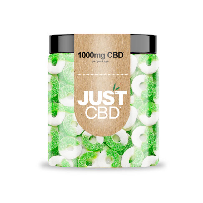 Just CBD Hemp Infused CBD Gummies 1000mg Fruity CBD Edibles Jar