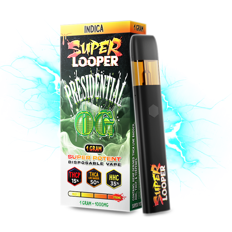 Looper - Super Looper (THC-P+THC-A+HHC) - Hemp Disposables (1g) - MK Distro