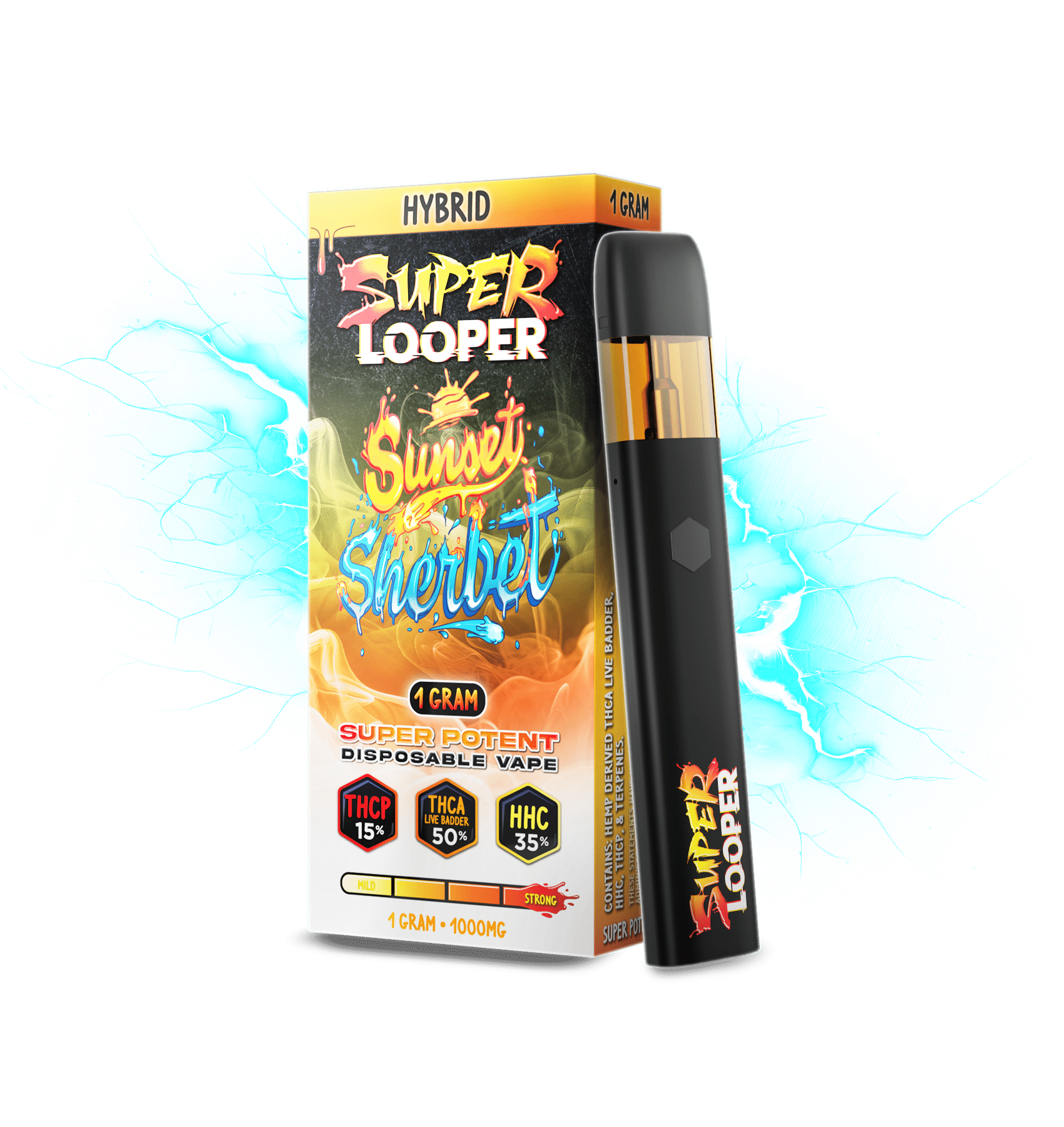 Looper - Super Looper (THC-P+THC-A+HHC) - Hemp Disposables (1g) - MK Distro