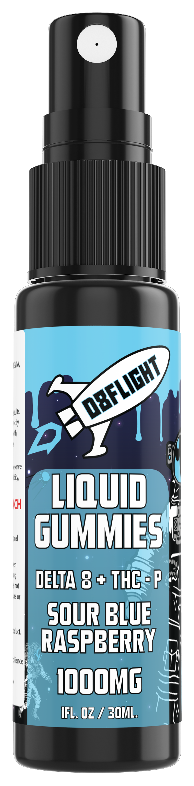 1000mg D8Flight liquid gummies