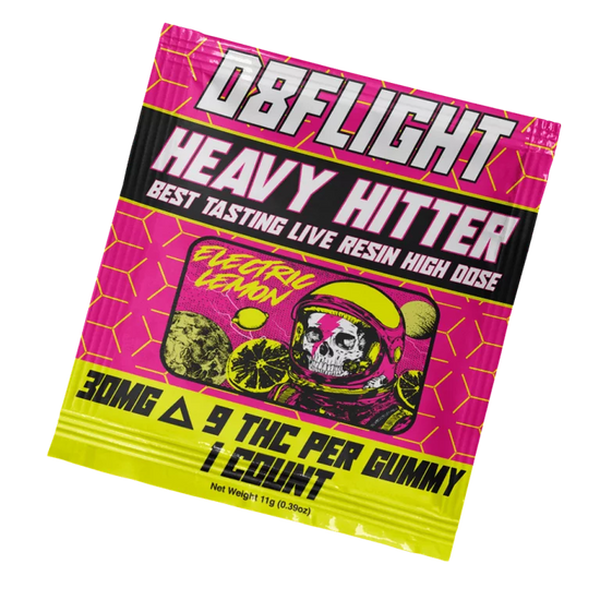 D8Flight Heavy Hitter Electric Lemon Delta 9 30mg Gummy