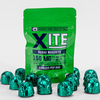 XITE D9 Chocolate Nuggets 5ct 15MG THC 15MG CBD