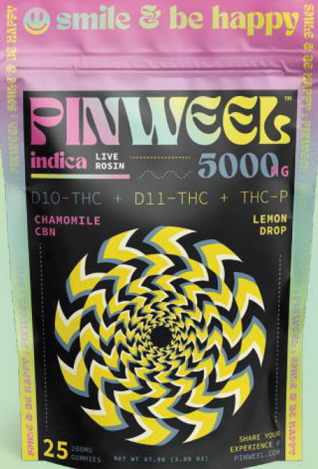 LIVE ROSIN DELTA GUMMIES BY PINWEEL