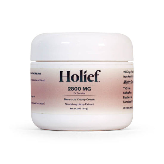 CLEARANCE Holief Menstrual Cramp Cream with 2800mg of Broad Spectrum CBD (Non-Refundable)