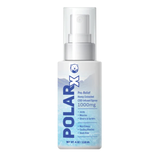 PolarX 1000mg Cooling Analgesic Spray | Green Garden Gold