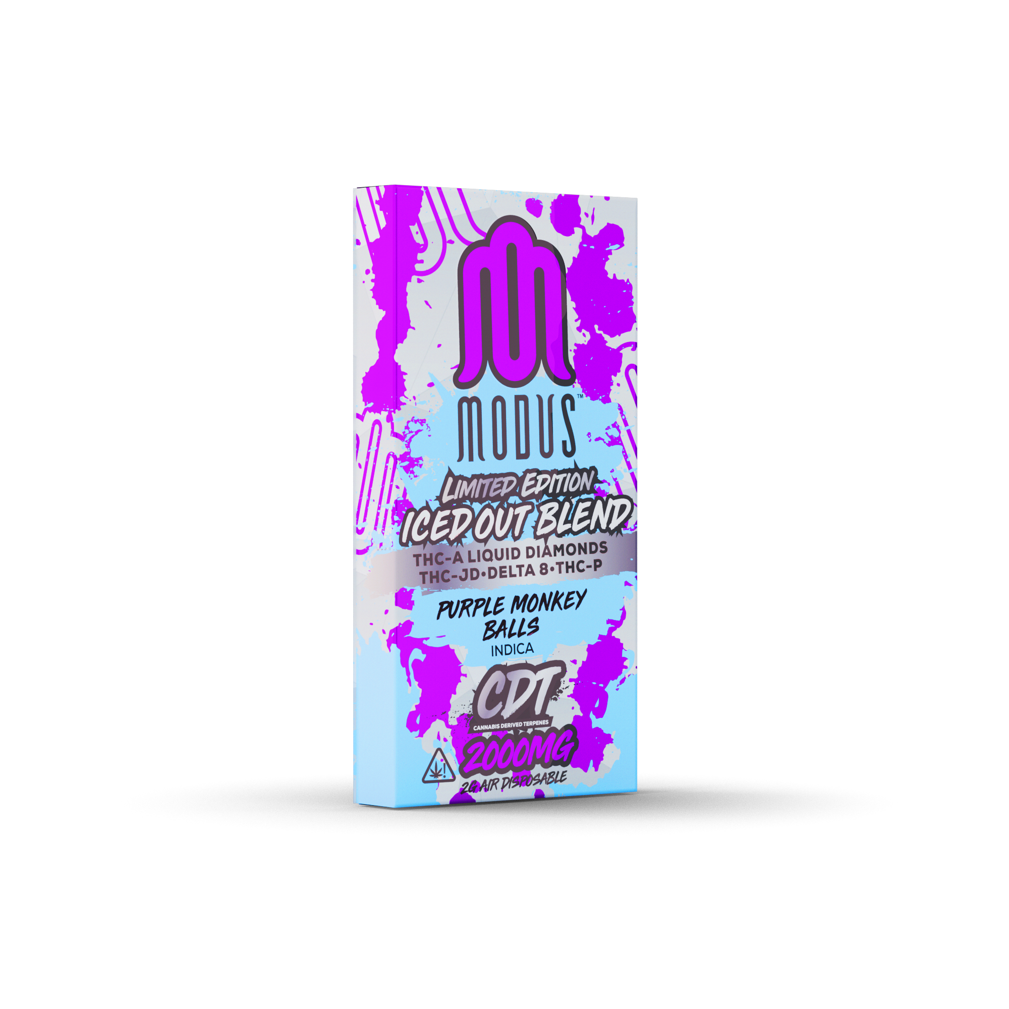 MODUS - Iced out Blend Air (THC-A Liquid Diamond + THC-JD + D8 + THCP) - Hemp Disposable (2g x 5) - MK Distro