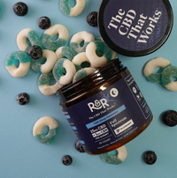 R&R CBD Sleep Gummies with CBN 30 Count Blueberry Flavor