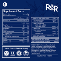 R&R CBD Sleep Gummies with CBN 30 Count Blueberry Flavor