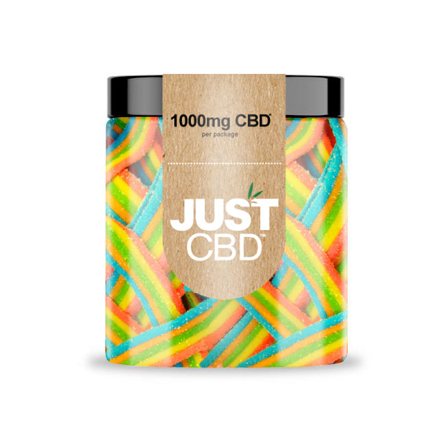 Just CBD Hemp Infused CBD Gummies 1000mg Fruity CBD Edibles Jar