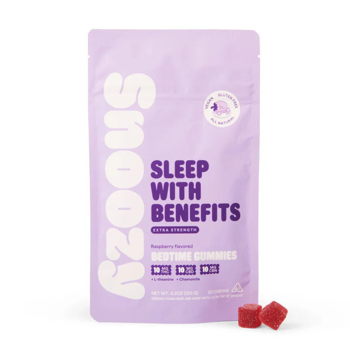 Snoozy Delta 9 Vegan Gluten Free Gummies 200MG 20ct