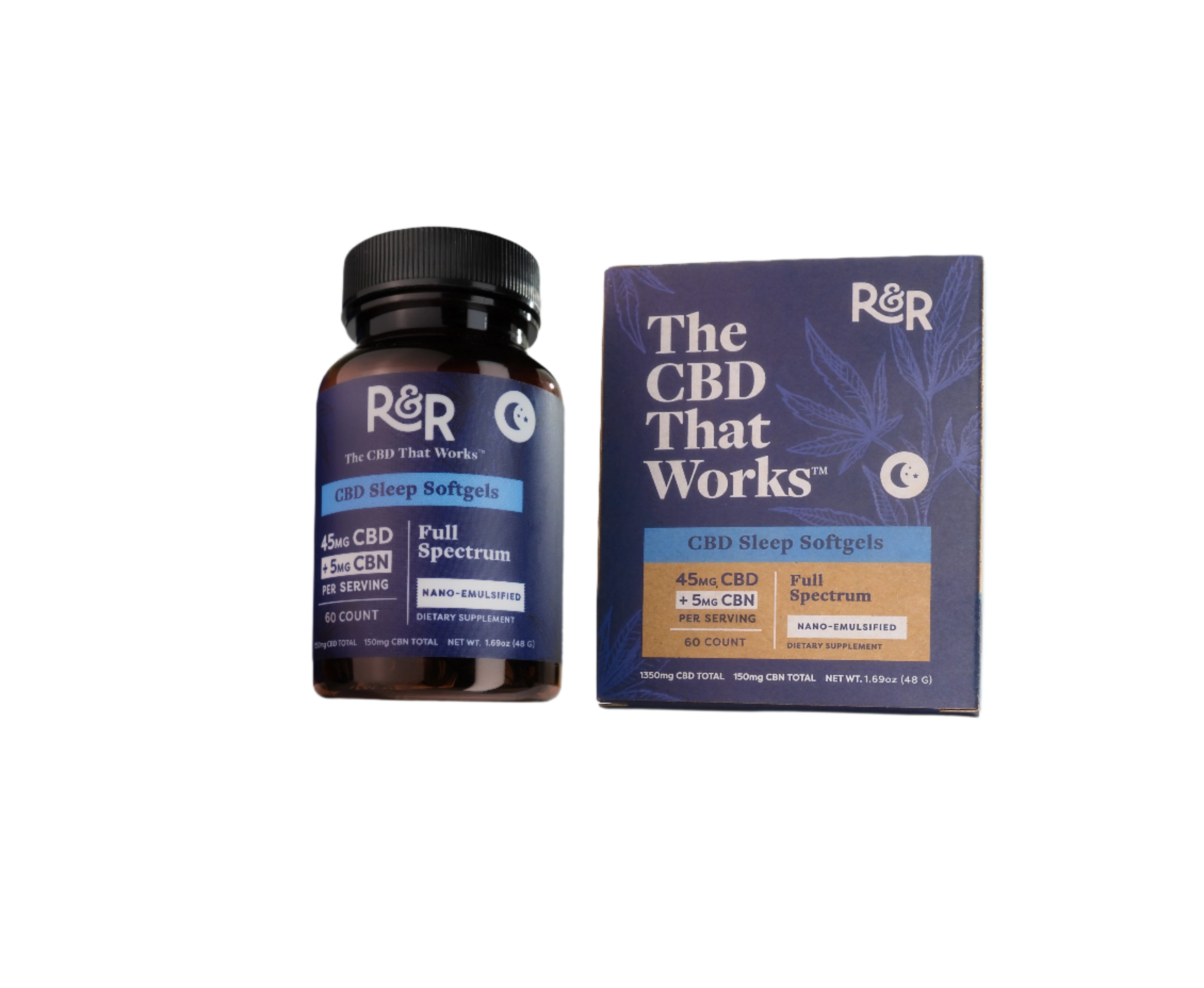 R&R CBD SLEEP SOFTGELS FULL SPECTRUM