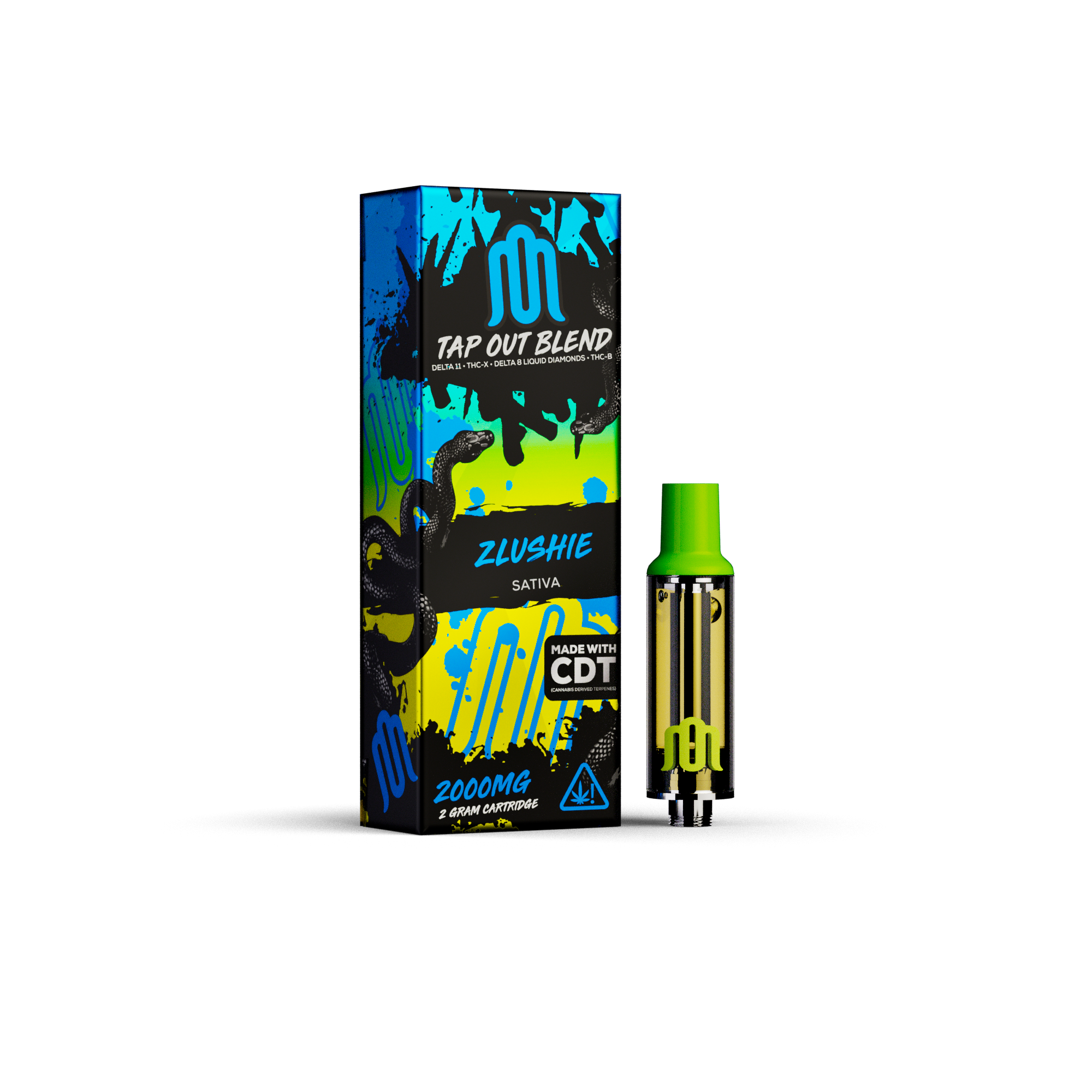 MODUS - Tap Out Blend 2.0 (D11 + THC-A + D8 Liquid Diamonds) - Hemp Cartridges (2g x 5) - MK Distro