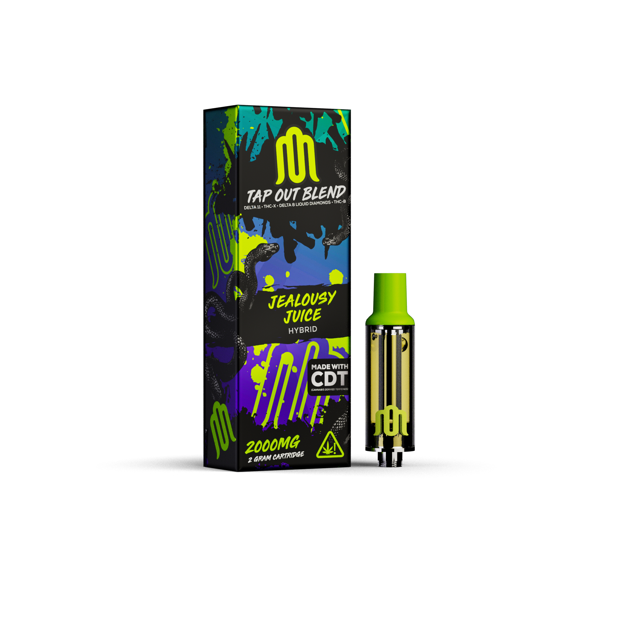 MODUS - Tap Out Blend 2.0 (D11 + THC-A + D8 Liquid Diamonds) - Hemp Cartridges (2g x 5) - MK Distro