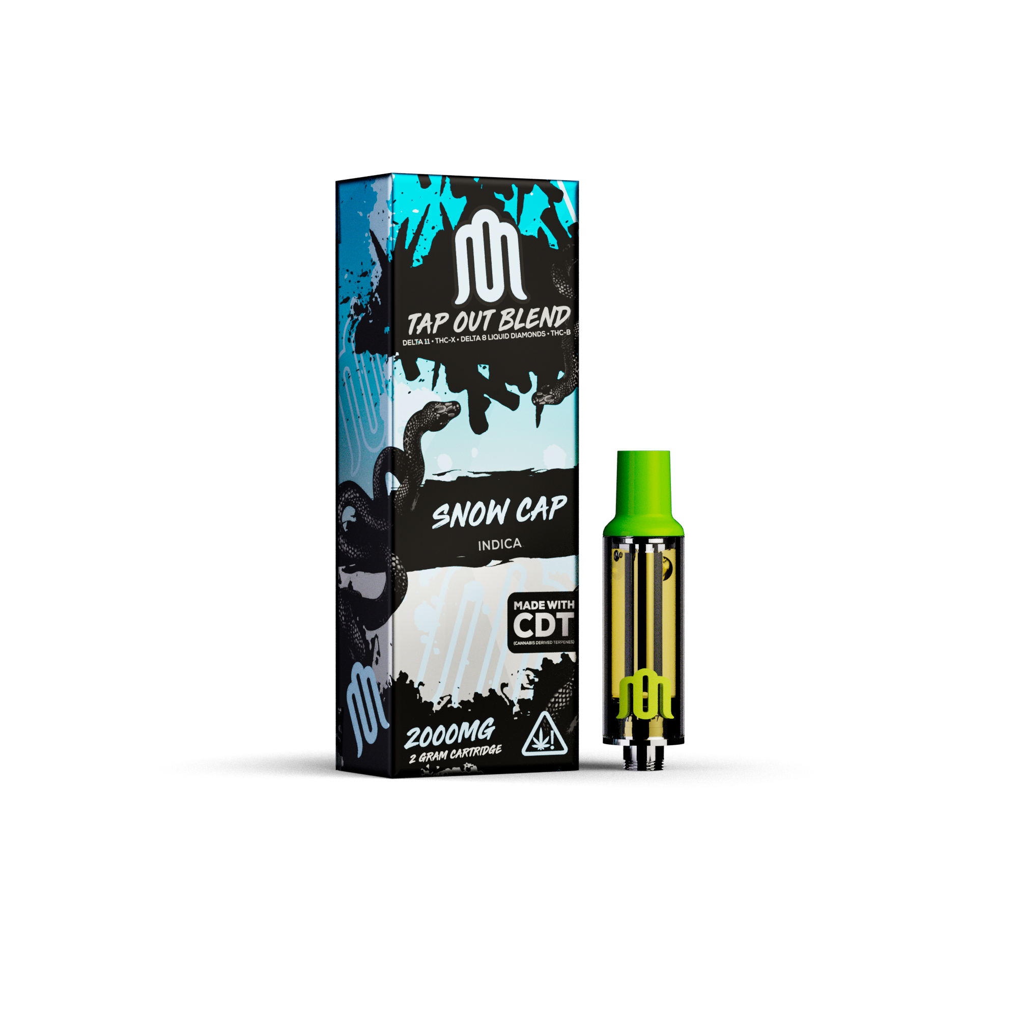 MODUS - Tap Out Blend 2.0 (D11 + THC-A + D8 Liquid Diamonds) - Hemp Cartridges (2g x 5) - MK Distro