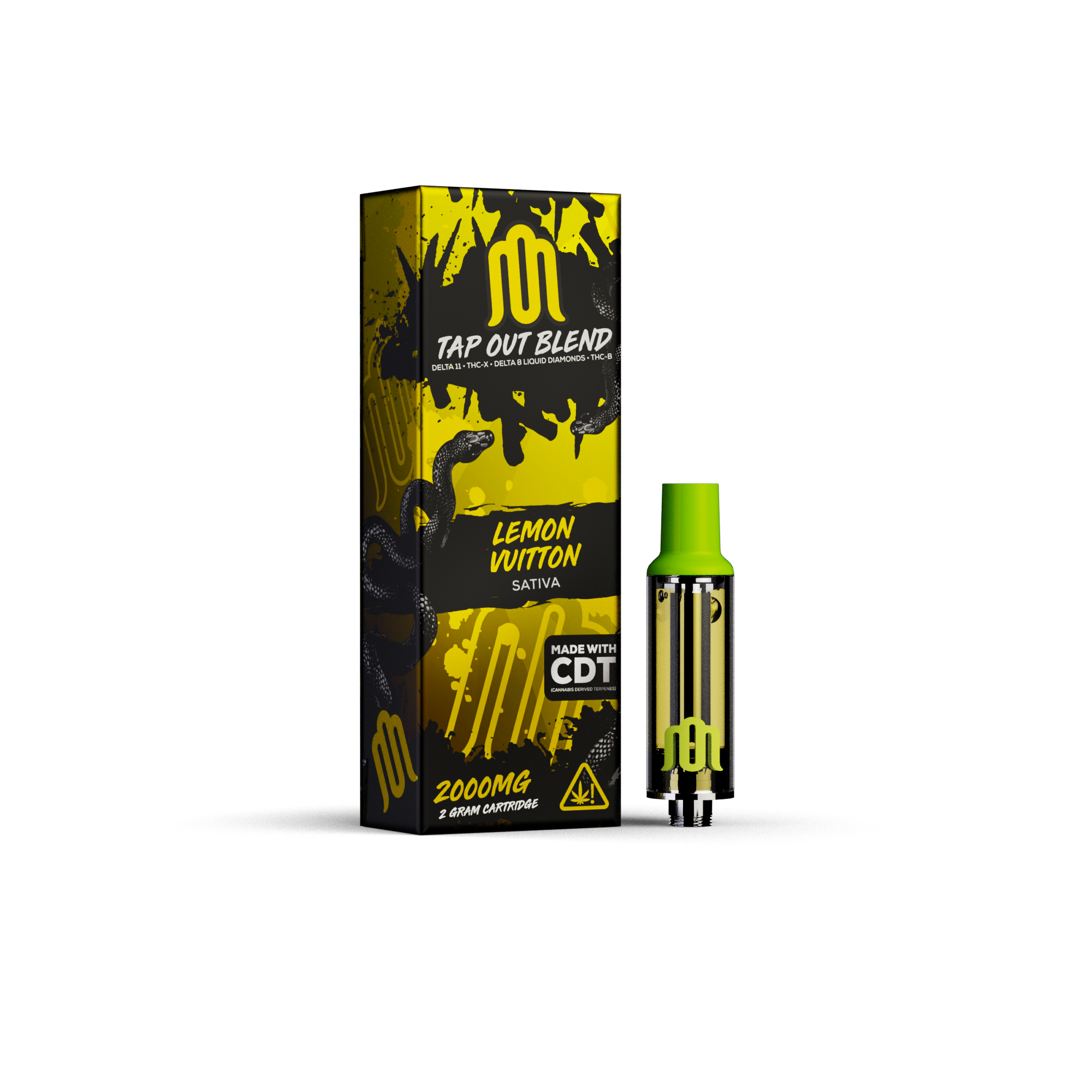 MODUS - Tap Out Blend 2.0 (D11 + THC-A + D8 Liquid Diamonds) - Hemp Cartridges (2g x 5) - MK Distro