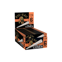 Zig Zag Ultra Thin 1 1/4" Pre Rolled Cones 24pk Display