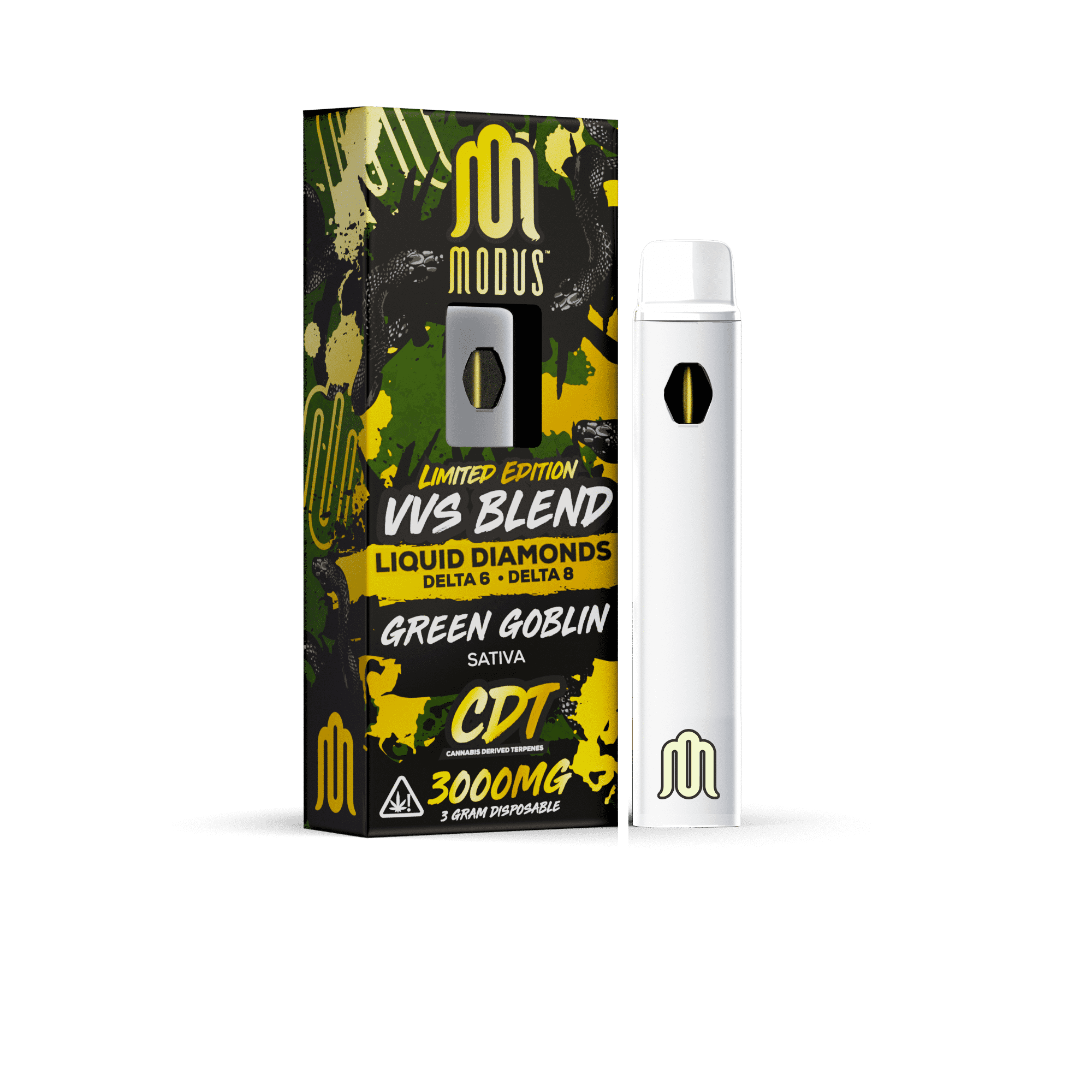 MODUS - VVS Blend (THC-A Liquid Diamonds + D6 + D8) - Hemp Disposable (3g x 5) - MK Distro