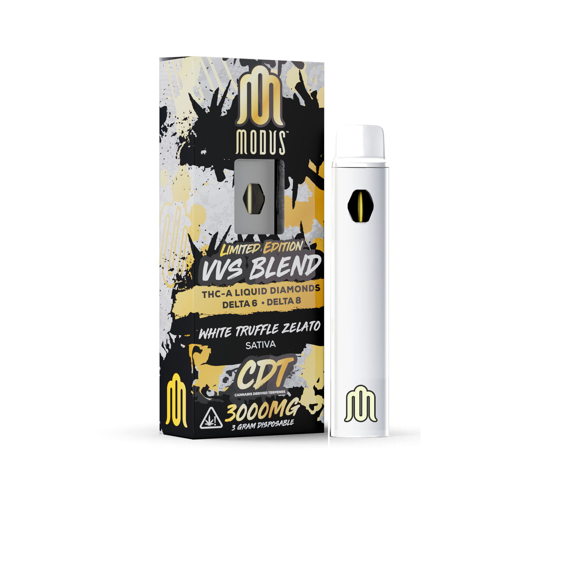 MODUS - VVS Blend (THC-A Liquid Diamonds + D6 + D8) - Hemp Disposable (3g x 5) - MK Distro