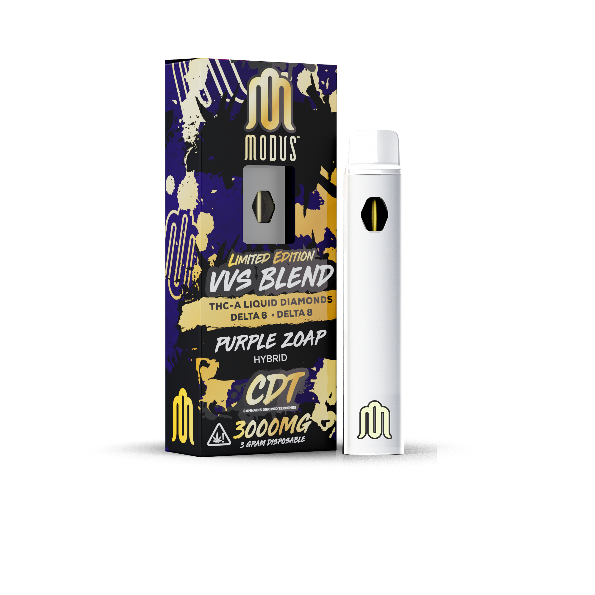 MODUS - VVS Blend (THC-A Liquid Diamonds + D6 + D8) - Hemp Disposable (3g x 5) - MK Distro
