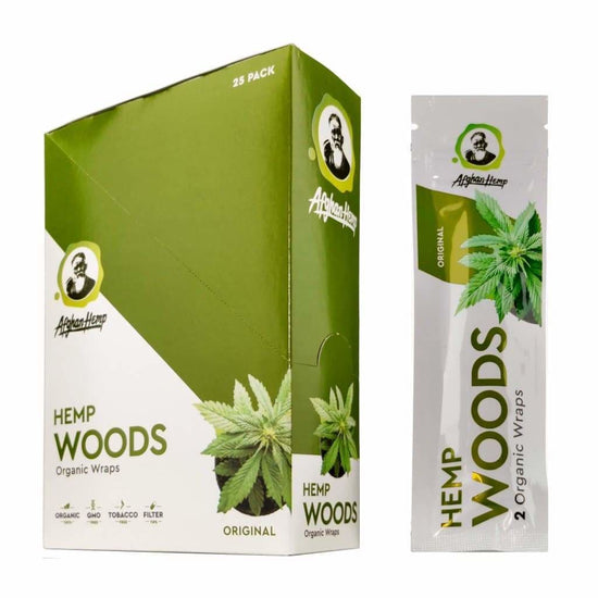 Afghan Hemp Woods Wraps 25pk Display (2 Wraps Per Pk)