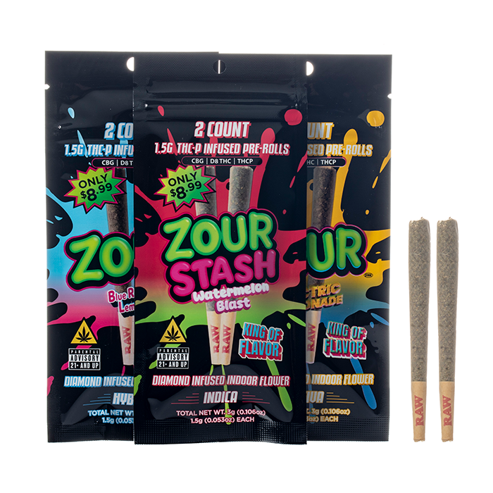 ZOUR 1.5G THC-P Infused Pre-rolls | 2 Pack