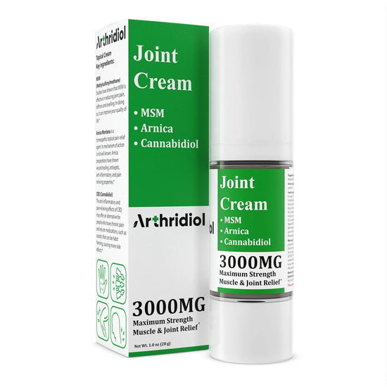 Arthridiol 3000mg Joint Cream with MSM | Arnica | CBD