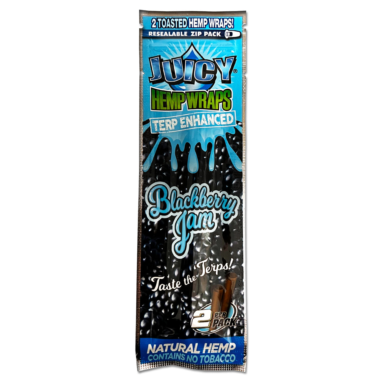 Juicy Terpene Infused Hemp Wraps 25pk Display 2 Wraps Per Pk