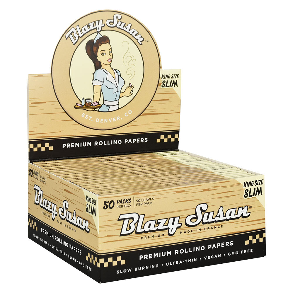Blazy Susan Ultra Thin King Size Slim Rolling Papers 50pk Box