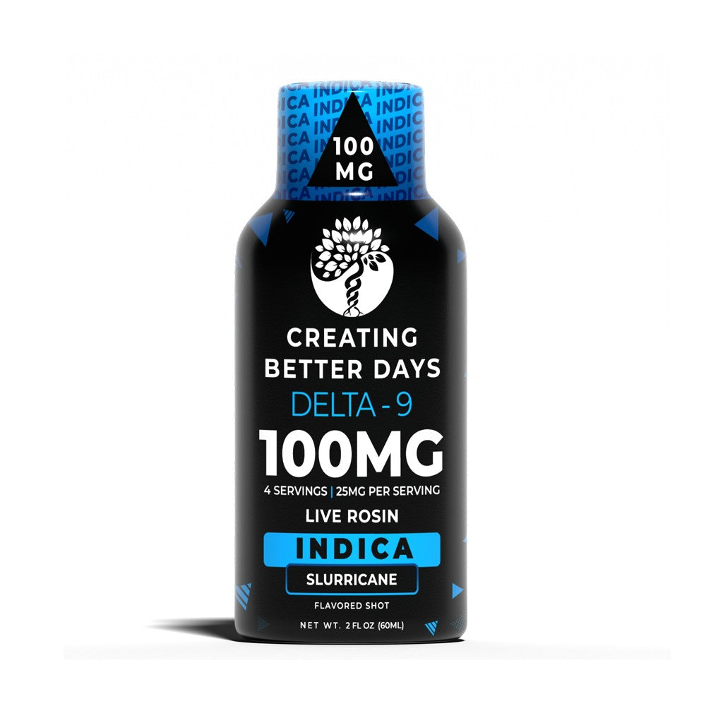 CREATING BETTER DAYS DELTA-9 100MG LIVE ROSIN SHOT INDICA