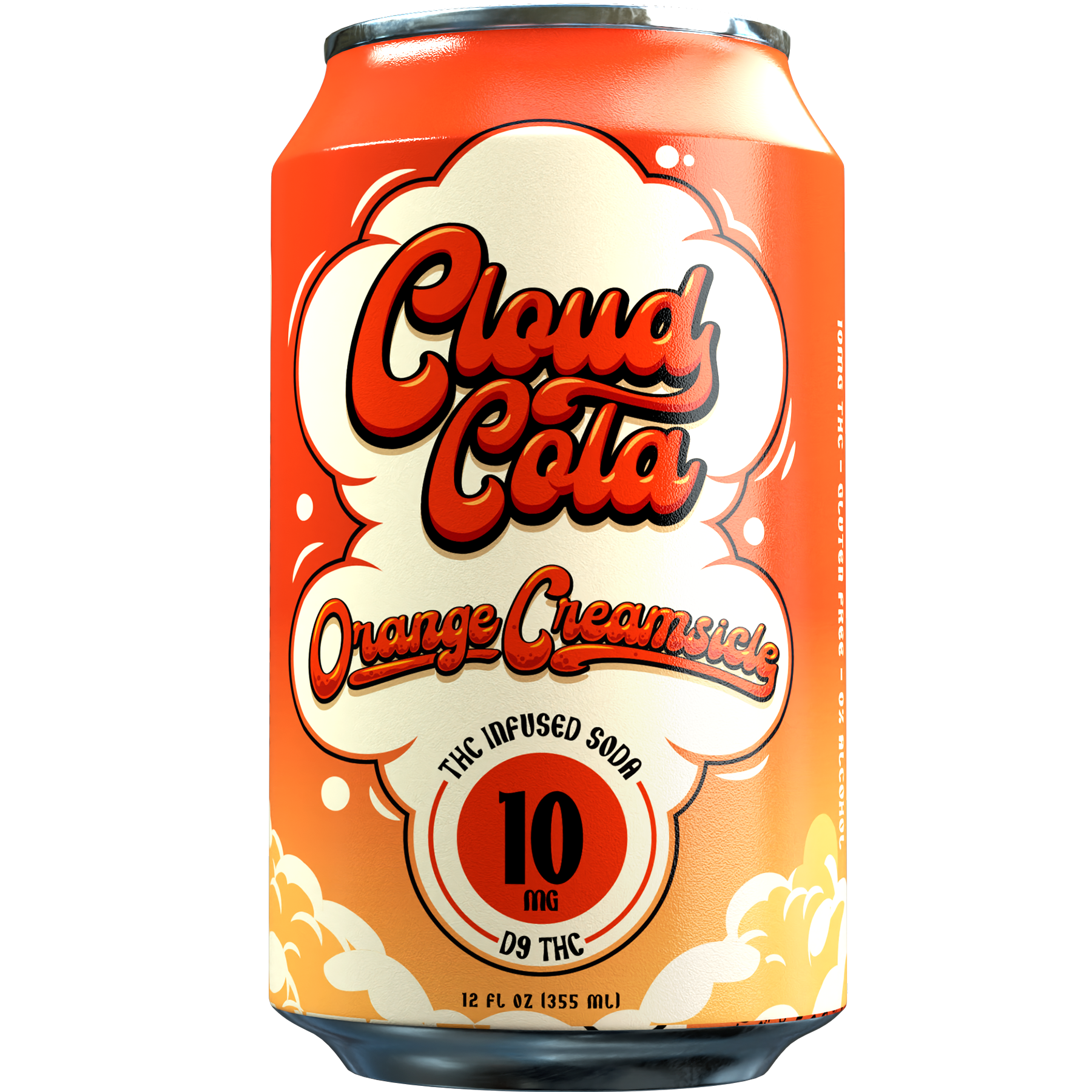 Cloud Cola THC Infused Soda Delta 9 Orange Creamsicle
