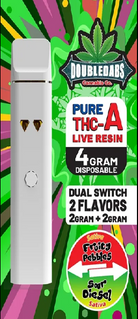 Doubledabs Pure THC-A Live Resin 4 Gram Disposable Vape 2 Flavors