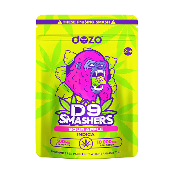 DOZO D9 Smashers Gummies 10000mg Live Resin 20ct