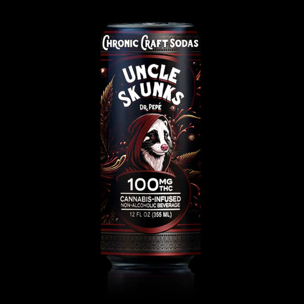 Uncle Skunks Chronic Craft Sodas | 100MG THC 12FL.