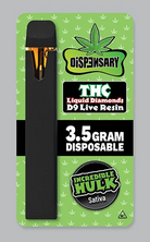 Dispensary 3.5 Gram Delta 9 THC Liquid Diamonds Live Resin Disposable Vape
