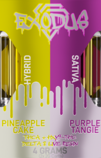 **CLEARANCE Exodus Delta 8 Live Resin (2 X 2G) Carts | THC-A + Hydroxy 9-THC