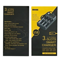 BMAX Li-Ion Battery Charger 18650 20700 26650 USB