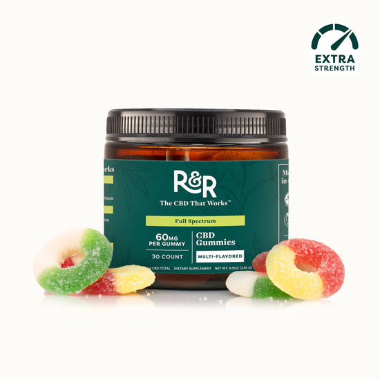 R&R Medicinals Full Spectrum CBD Gummies 30 Count
