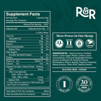 R&R Medicinals Full Spectrum CBD Gummies 1800mg USDA Organic