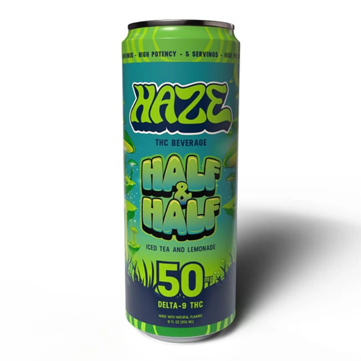 Haze THC Infused Beverage 50mg Delta 9 Half & Half Arnold Palmer