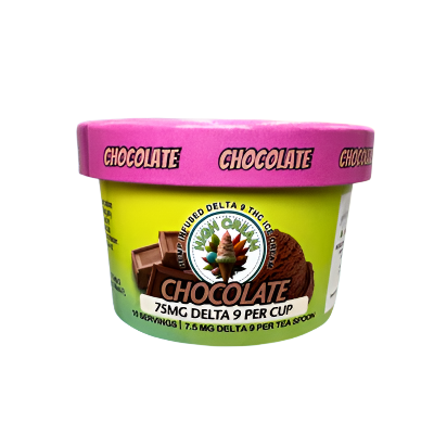 High Cream Delta 9 THC Gelato Ice Cream Chocolate
