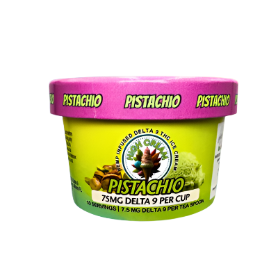 High Cream Delta 9 THC Gelato Ice Cream Pistachio