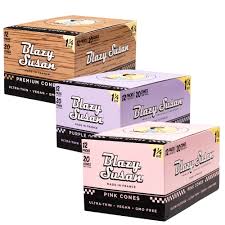 Blazy Susan Pre Rolled Cones 12pk Box Display (20 Cones Per Pk)