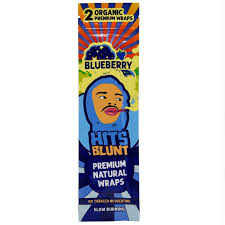 Hits Blunt Hemp Wraps 25pk Box Display 2 Wraps Per Pk