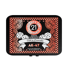 Twenty One Cannabis THCa 0.7G 5ct Pre-Rolls Tin