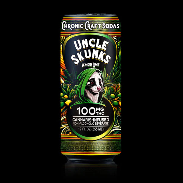 Uncle Skunks Chronic Craft Sodas | 100MG THC 12FL.
