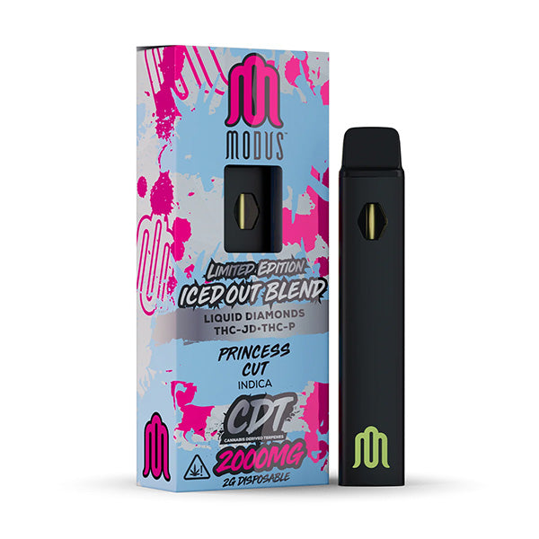 MODUS - Iced out Blend Air (THC-A Liquid Diamond + THC-JD + D8 + THCP) - Hemp Disposable (2g x 5) - MK Distro