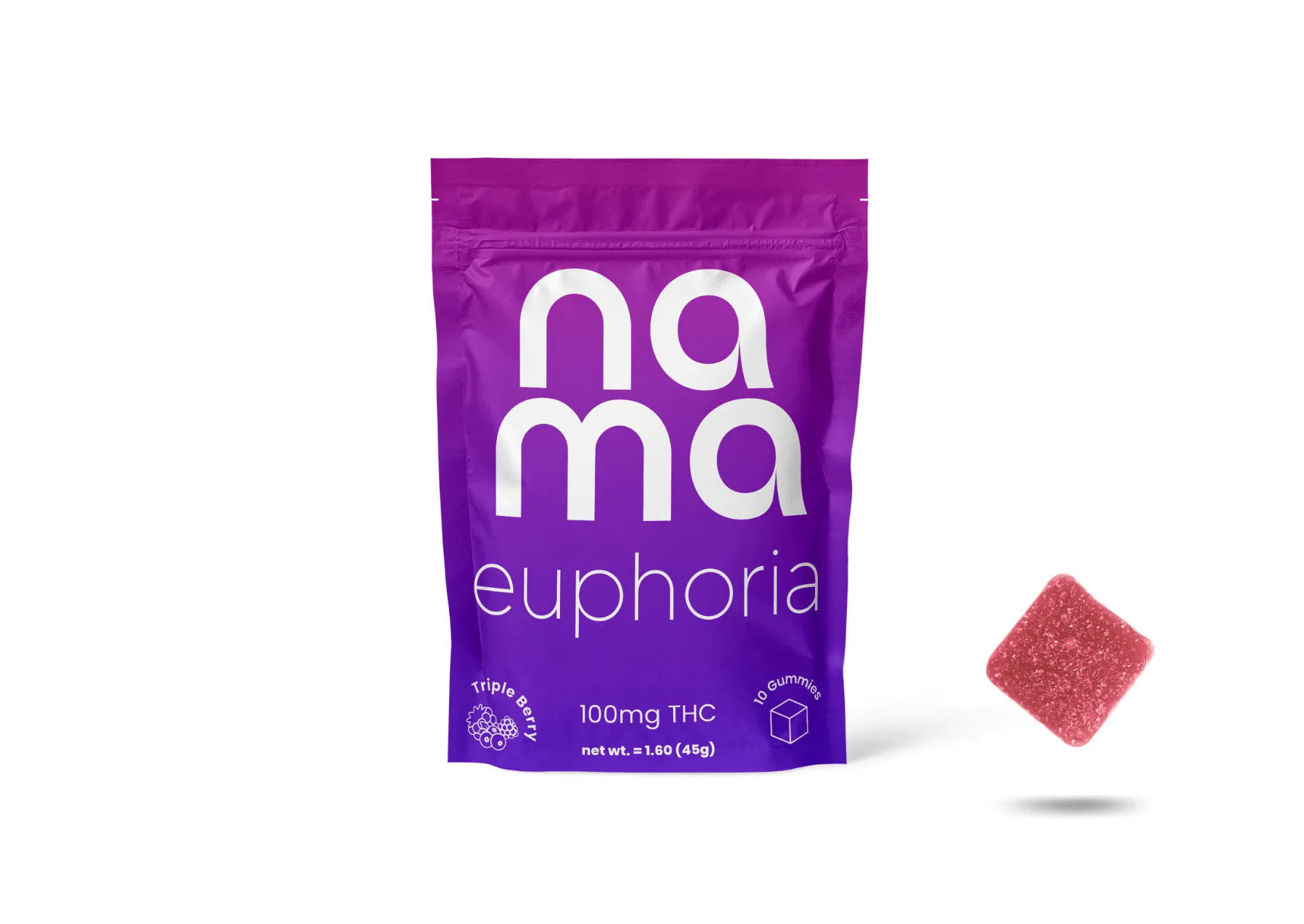 NAMA EUPHORIA THC GUMMIES 100MG FLAVORS