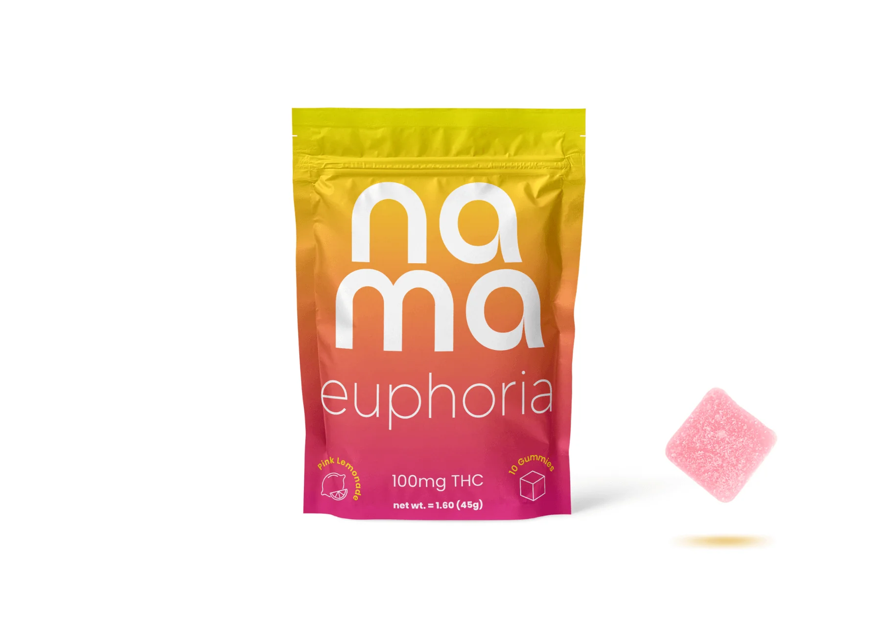 Nama Euphoria 100mg THC Gummies 10 Pack