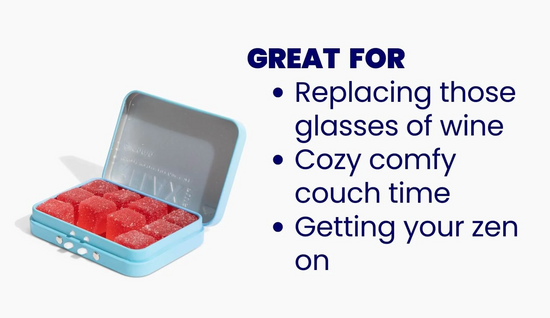 Nama Relax Plus THC/CBD Gummies in Metal Tin