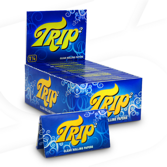 Trip2 Clear Rolling Papers 24pk Box Display
